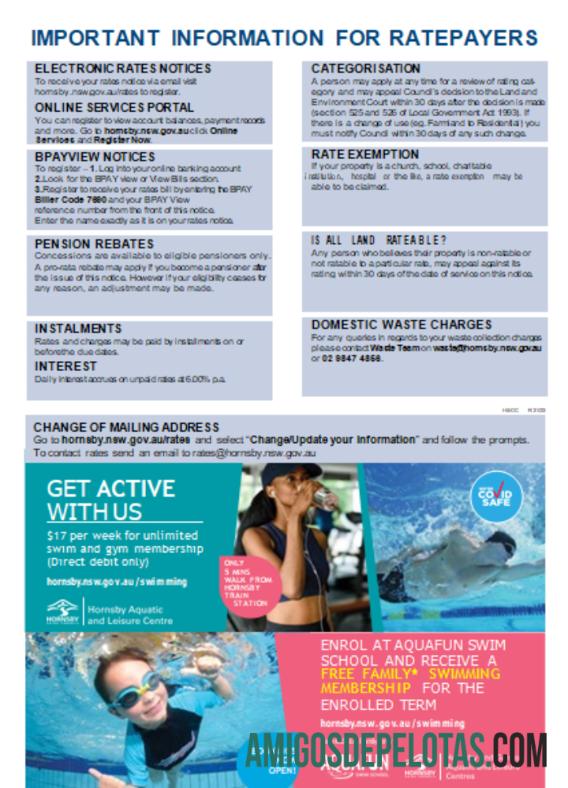 Projeto de lei de negócios de serviços públicos do NSW Hornsby Shire Council GO modelo